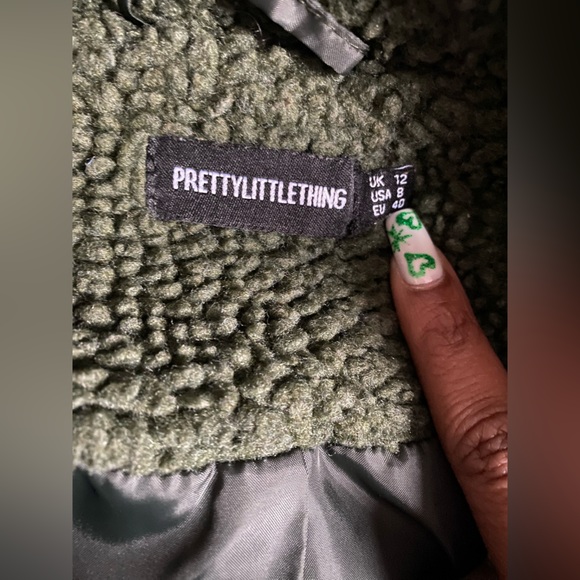 Green Teddy Winter coat - Picture 2 of 5